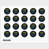 Sticker Rond Vers le bas à droite - Risque de sensibilisation a (Feuille)