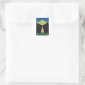 Sticker Rond Vers le Mont Blanc (Sac)