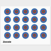 Sticker Rond Verseau Astrologie Zodiaque (Feuille)