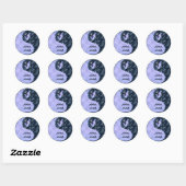 Sticker Rond Verseau Yin Yang (Feuille)