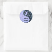 Sticker Rond Verseau Yin Yang (Sac)
