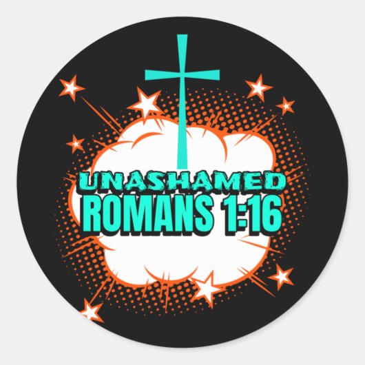 Sticker Rond Verset biblique (Devant)