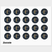 Sticker Rond verset biblique (Feuille)