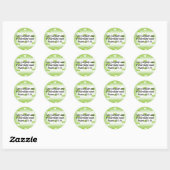Sticker Rond Verset biblique (Feuille)