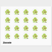 Sticker Rond Versions Android (Feuille)