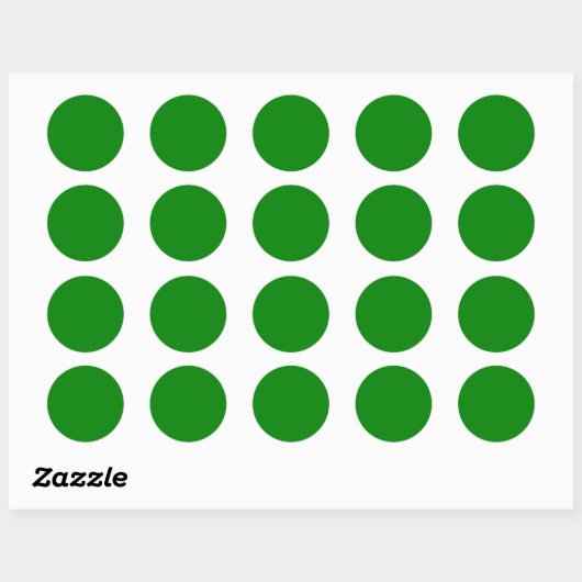 Sticker Rond Vert (Feuille)