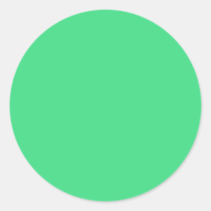 Sticker Rond Vert androïde (couleur solide)
