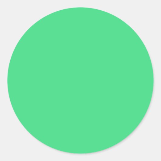 Sticker Rond Vert androïde (couleur solide) (Devant)