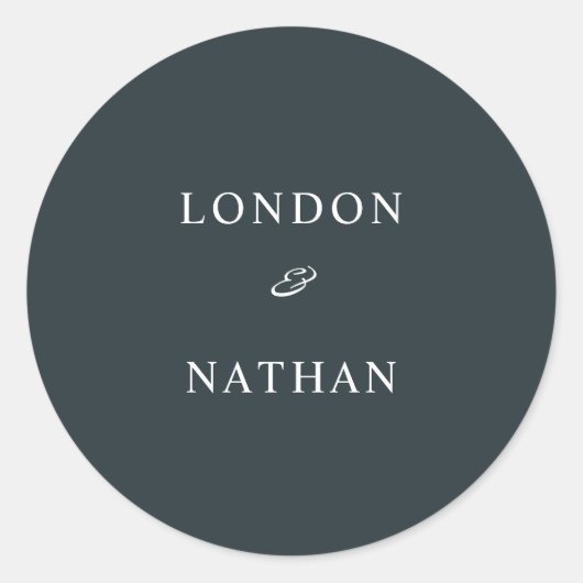 Sticker Rond Vert bleu clair simple (Devant)