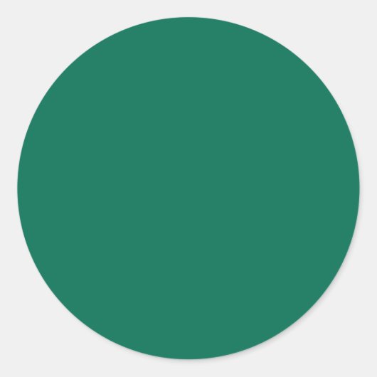 Sticker Rond Vert bouteille (couleur solide) (Devant)