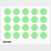 Sticker Rond Vert clair (Feuille)