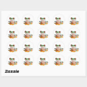 Sticker Rond Vert clair (Feuille)