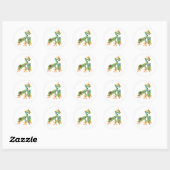 Sticker Rond Vert clair (Feuille)