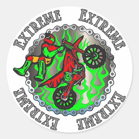 Sticker Rond Vert extrême (Devant)