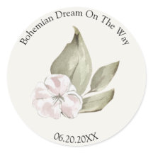 Vert Fleur Rose Aestey Feuille Pastel Doux