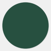 Sticker Rond Vert foncé (Devant)