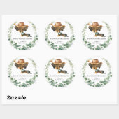 Sticker Rond Vert mignon Dachshund Chien Chien Chien Chien Coqu (Feuille)