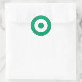 Sticker rond vert mod (Sac)