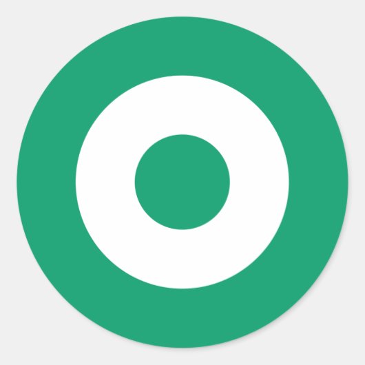 Sticker rond vert mod (Devant)