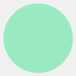Sticker rond Vert Monnaie Pastel clair
