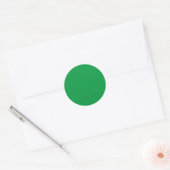 Sticker Rond Vert pâle, Ferme, Vert forestier, (Enveloppe)
