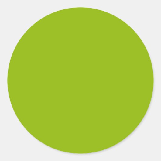 Sticker Rond Vert pomme (couleur solide) (Devant)