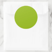 Sticker Rond Vert pomme (couleur solide) (Sac)