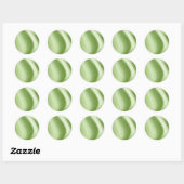 Sticker Rond Vert scintillant (Feuille)