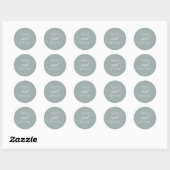 Sticker Rond Vert simple surface | MARIAGE (Feuille)