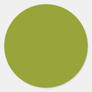 Sticker Rond Vert tendance (couleur unie)