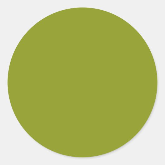 Sticker Rond Vert tendance (couleur unie) (Devant)
