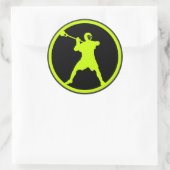 Sticker Rond vert tireur (Sac)