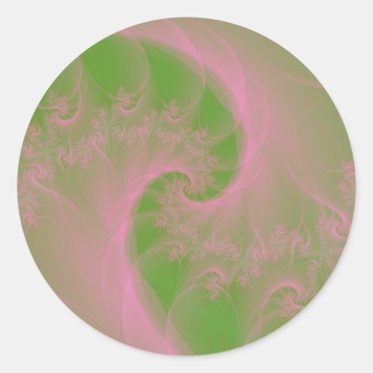Sticker rond vert Twist (Devant)