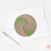 Sticker rond vert Twist (Enveloppe)