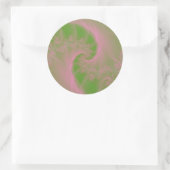 Sticker rond vert Twist (Sac)