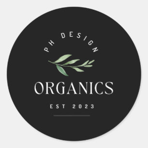 Sticker Rond Vêtements à vie biologique Premium