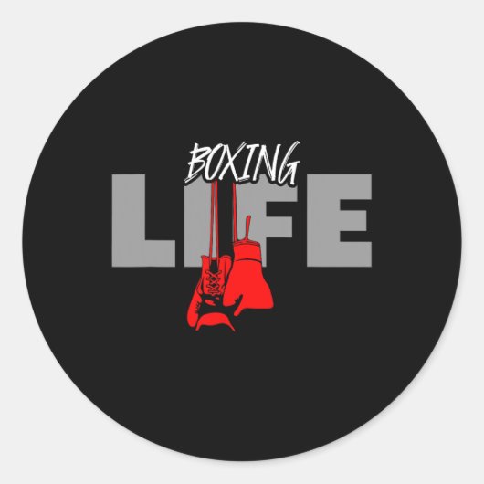 Sticker Rond Vêtements de boxe - Boxe 2 (Devant)