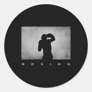 Sticker Rond Vêtements de boxe - Boxe 4