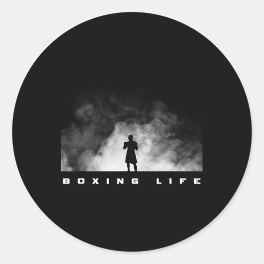 Sticker Rond Vêtements de boxe - Boxe 8 (Devant)