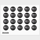Sticker Rond Vêtements de boxe Drapeau Américain - Boxe 1  (Feuille)