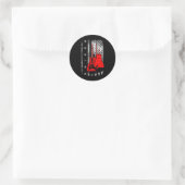 Sticker Rond Vêtements de boxe Drapeau Américain - Boxe 2  (Sac)