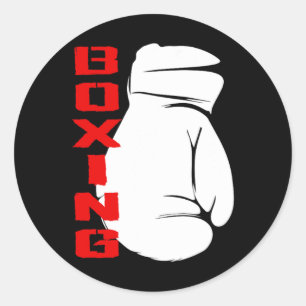 Sticker Rond Vêtements de boxe - Entraînement de boxe