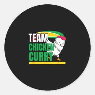 Sticker Rond Vêtements de cricket des Caraïbes - Guyana et Trin