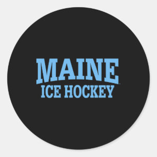 Sticker Rond Vêtements de hockey sur glace de l'Université du M