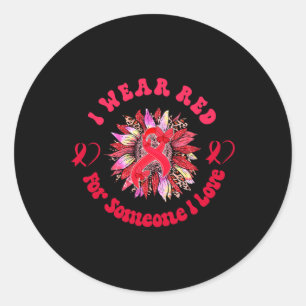 Sticker Rond Vêtements de sensibilisation au cancer du sang de