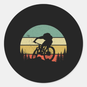Sticker Rond Vêtements de VTT Rétro Vélo Cyclisme