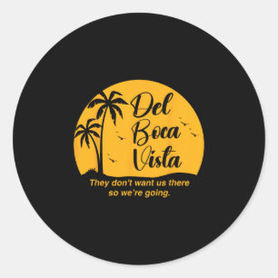 Sticker Rond Vêtements Del Boca Vista Uni-adultes Drôle de retr