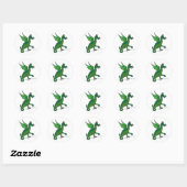 Sticker Rond Vêtements Dragon 34 (Feuille)