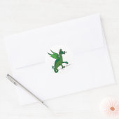Sticker Rond Vêtements Dragon 34 (Enveloppe)