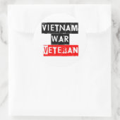 Sticker Rond vétéran de la guerre du vietnam (Sac)